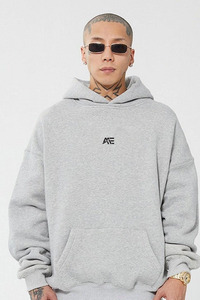 Sudaderas con Capucha Corta para Hombre, con Cremallera, Colores Personalizados, Gruesas, de Algodón, Estilo Holgado, Resistentes al Desgaste, Ropa Urbana para Hombre - Product Image 5