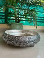 Cuenco Urli de latón antiguo alemán tradicional moderno bellamente tallado tamaño grande decoración del hogar decoración de fiesta regalo Idea arte inspirado