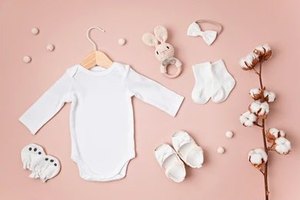 Mameluco de bebé vintage liso para recién nacidos Mono suave Onesie 3 a 6 meses Traje de moda y cómodo - Product Image 5