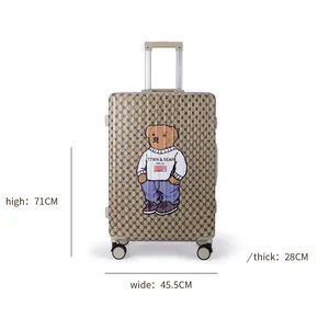 TTWNBEAR recruit agent kids suitcase luggage travel bags suitcase unisex