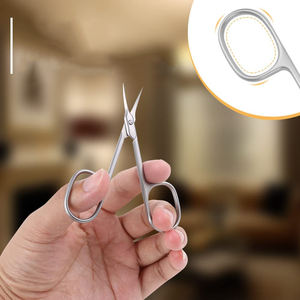 OEM ODM Design Stainless Steel Professional Nail Scissors Plated Handle Eyelash Mini Scissors or <b>Baby</b> Nail Scissors - Product Image 4
