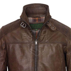 Chaqueta Bomber de Cuero Ligera y Elegante, Chaqueta de Invierno de Cuero para Hombre de Primera Calidad, Superventas - Product Image 5