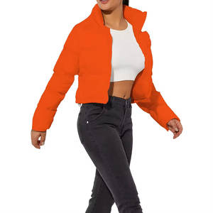 Chaqueta Corta Acolchada de Poliéster 100%, Diseño Nuevo, Cómoda y Moderna, Ropa de Invierno para Mujer, Cortavientos - Product Image 5