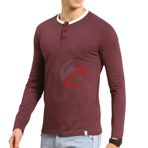 Nouvelle arrivée Chemise en coton à manches longues imprimée pour hommes Séchage rapide et respirant en coton polyester avec motif solide - Product Image 4
