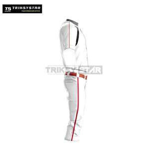 Uniformes de baseball pour hommes imprimés sur mesure, dernier design, couleur unie, respirants, anti-humidité, vêtements d'équipe sportive à vendre - Product Image 3