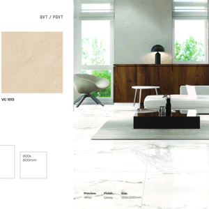 Azulejos de Porcelana Brillante de 1200x1200, Colección de Azulejos Elegantes para Paredes y Pisos - Product Image 1