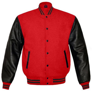 Chaqueta Varsity de Lana Personalizada para Hombre, Cortavientos, Anti-UV, Corte Ajustado, Diseño con Letras Bordadas, Forro de Lana, Hecha en Pakistán para Invierno - Product Image 5