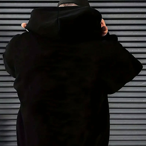 เสื้อกันหนาวมีฮู้ดสไตล์ใหม่มีฮู้ดผ้าคอตตอนโพลีเอสเตอร์เนื้อผ้าบางสำหรับฤดูใบไม้ผลิฤดูใบไม้ร่วง - Product Image 3