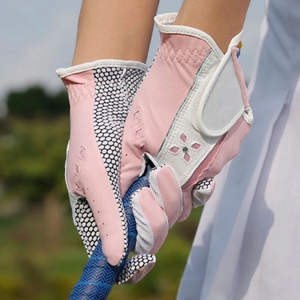 Gants de golf sportifs en cuir Cabretta imperméables, protection UV, antidérapants, pour homme, main droite, rose, peau de mouton de haute qualité, boucle - Product Image 5