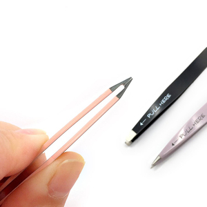 Pince à épiler pour cils et sourcils, en acier inoxydable de haute qualité, à pointe inclinée, pour soins personnels, vente en gros, produit phare - Product Image 3
