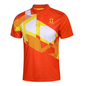 เสื้อกอล์ฟแบบยูนิเซ็กซ์พร้อมโลโก้สั่งทำ ออกแบบ OEM ระบายอากาศได้ดี เสื้อผ้ากีฬาถักทอจากผ้าฝ้าย 100% พิมพ์ลายเพื่อประสิทธิภาพในการเล่นกอล์ฟ - Product Image 5