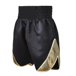 Pantalones Cortos de Muay Thai con Cintura Elástica y Logotipo Personalizado, Impresión Digital, 100% Poliéster, Transpirables y de Secado Rápido - Product Image 1