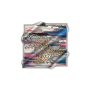Leopard Print Silk Twill Scarf-Luxury 100% Silk Square Scarf for Autumn Winter - Product Image 1