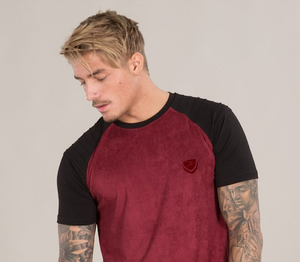 Custom Screen Print <b>Men's</b> Baseball Style <b>T</b>-<b>Shirt</b> Heavyweight 230gsm 100% Cotton with <b>Curve</b> <b>Hem</b> Screen Printed <b>T</b>-<b>Shirt</b> - Product Image 5