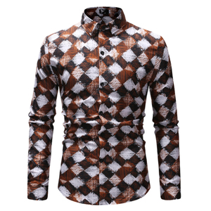 Chemise habillée décontractée pour homme, 100 % coton, respirante, tricotée, unie, de qualité supérieure, à manches longues, boutonnée, pour l'été - Product Image 5