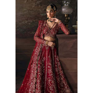 Vestido de Novia Maxi Rojo de Emaline, Modelo Bareeza Net para Boda-TC-1639 - Product Image 5