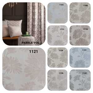 Tela de satén tejido Jacquard de diseñador para decoración del hogar Material de cortina elegante - Product Image 2