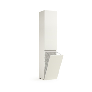 Mueble de Baño Multiusos Terraneo, Moderno, de Aglomerado, con Práctica Cesta para Ropa Sucia, Superventas - Product Image 1