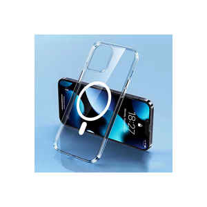 Étui de chargement sans fil transparent en silicone Netzy pour iPhone 13 Pro 14 Plus, coque antichoc magnétique en PC souple avec finition givrée - Product Image 3