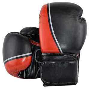 High Quality Leather Sports Boxing Gloves Breathable Lightweight <b>Hook</b> Loop Closure Outdoor Training Gloves for Competition - Product Image 1