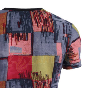 Camiseta de hombre ajustada sublimada personalizada de alta calidad Personalización de color sólido para hombres - Product Image 3