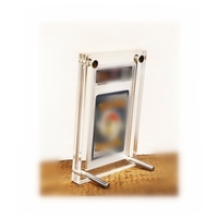 Support de bureau en métal Galerie Affichage P SEULEMENT Graded Trading Card Frame UV Stand Acrylique Case for single pokemon card