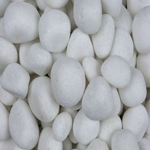 Ajmera Marbre Petit Blanc Neige Pierre Naturelle Cailloux-Conception Ferme Écologique pour Jardin Extérieur Chemin Décor - Product Image 2