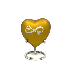 Urnas funerarias de cremación en forma de corazón de la mejor calidad para cenizas Urnas de recuerdo de cremación de latón de forma única con precios bajos 2024 - Product Image 1