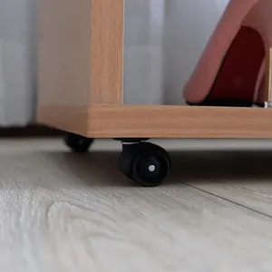 Armario independiente ajustable multiusos para abrigos Armario de madera con ruedas - Product Image 6