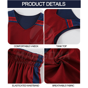 Nouveauté, uniforme de basket-ball réversible professionnel, vente en gros, prix bas, uniforme de basket-ball réversible - Product Image 5