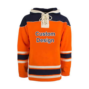 High Quality Custom Made Ice <b>Hockey</b> Hoodie with Twill Embroidery 100% Polyester Fleece Breathable Waterproof Winter Sportswear - Product Image 3