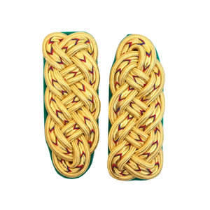 Épaulettes tactiques royales de qualité supérieure sur mesure Épaulettes en fil d'argent - Product Image 5