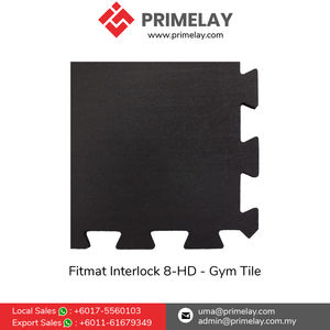 Suelo de gimnasio de entrenamiento pesado 8-HD alfombrillas de gimnasio de goma entrelazadas Fácil de limpiar Fitmat Interlock 8-HD Azulejo de gimnasio sin mantenimiento - Product Image 2