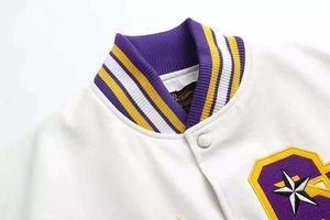 Personalizado Nueva calidad superior Último estilo OEM Hombres Mujeres Bordado Satén Bomber Chaquetas de béisbol - Product Image 4