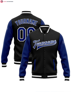 Chaqueta de Béisbol Varsity Premium para Hombre, Diseño Personalizado OEM, con Cuello Alto, Bordado y Letras en la Parte Delantera - Product Image 2