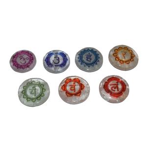 Ensemble de pierre de chakra de cristaux de guérison spirituelle de méditation, collection de pierre de yoga de méditation de guérison Reiki 7 chakra, produit de guérison de mascotte de cadeau de pierres de Fengshui - Product Image 6