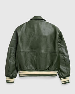Abrigo de bombardero vintage informal para hombre, chaqueta de cuero de lana Original auténtica de piel de caballo 100%, el más nuevo estilo de moda con cremallera y logotipo personalizado - Product Image 5