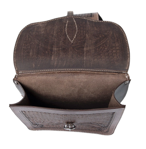 Sacs de selle de saut équestre en cuir véritable de haute qualité usinés à la main Design floral occidental personnalisable pour cheval - Product Image 6