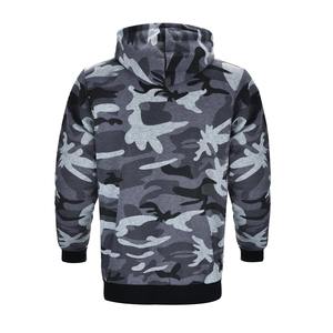 Sweat à capuche d'entraînement de printemps et d'automne pour hommes, vêtements de travail élastiques respirants avec imprimé camouflage, nouveau design de sweat à capuche - Product Image 3