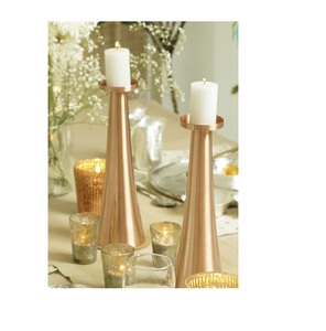 Gold Colored Metal Candle Holder Luxury Theme <b>Wax</b> Candle Holder for High Quality Candle Votive Use Christmas Decor - Product Image 3