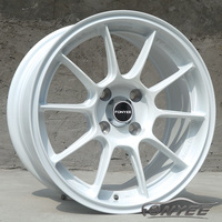 Fonyee blanc 15 17 18 pouces 4x100 5x11 2/113.1/114.3/100 multi-rayons 4 5 trous Huecos Mag aluminium Auto Rines jantes de voiture