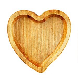 <b>Heart</b> Shaped <b>Wood</b> Serving Tray <b>Wood</b> effect Bark Hot Selling Product Mango <b>Wood</b> Decorative Bowl with Tree Bark Made In India - Product Image 1