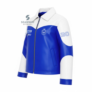 Chaqueta de Cuero PU para Mujer Zeta Phi Beta, con Cierre Frontal, Bordado Suave, Estilo Casual y Elegante - Product Image 2