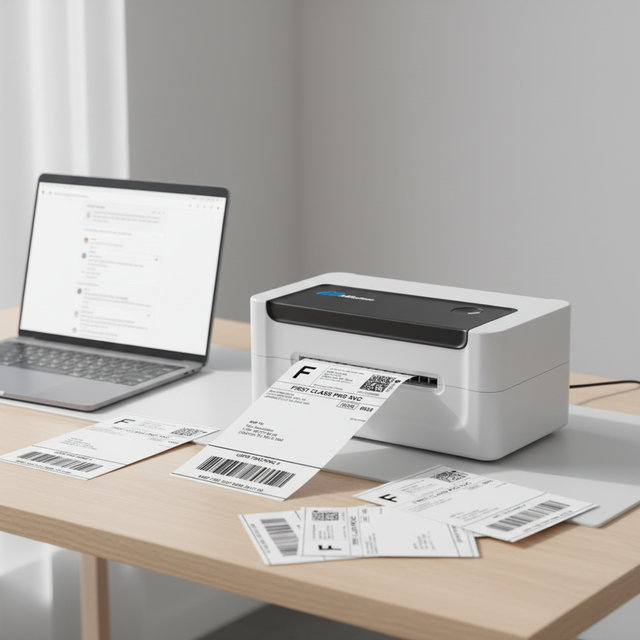 Milestone MHT-L1081 Direct Thermal 4x6 USB Label and Sticker Printer for Small Businesses in Stock