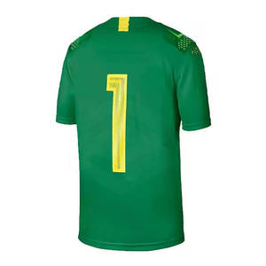 Maillot de football américain respirant d'été à manches courtes, séchage rapide, tissu extensible léger, 100% polyester, personnalisable, haute qualité - Product Image 3