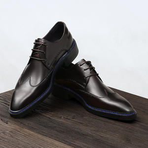 รองเท้าลำลองหนังคุณภาพสูงพร้อมโครงสร้างยืดหยุ่นและพื้นรองเท้าระบายอากาศได้ดี รองเท้าธุรกิจสำหรับผู้ชาย รองเท้าใส่ได้ทุกวัน - Product Image 4