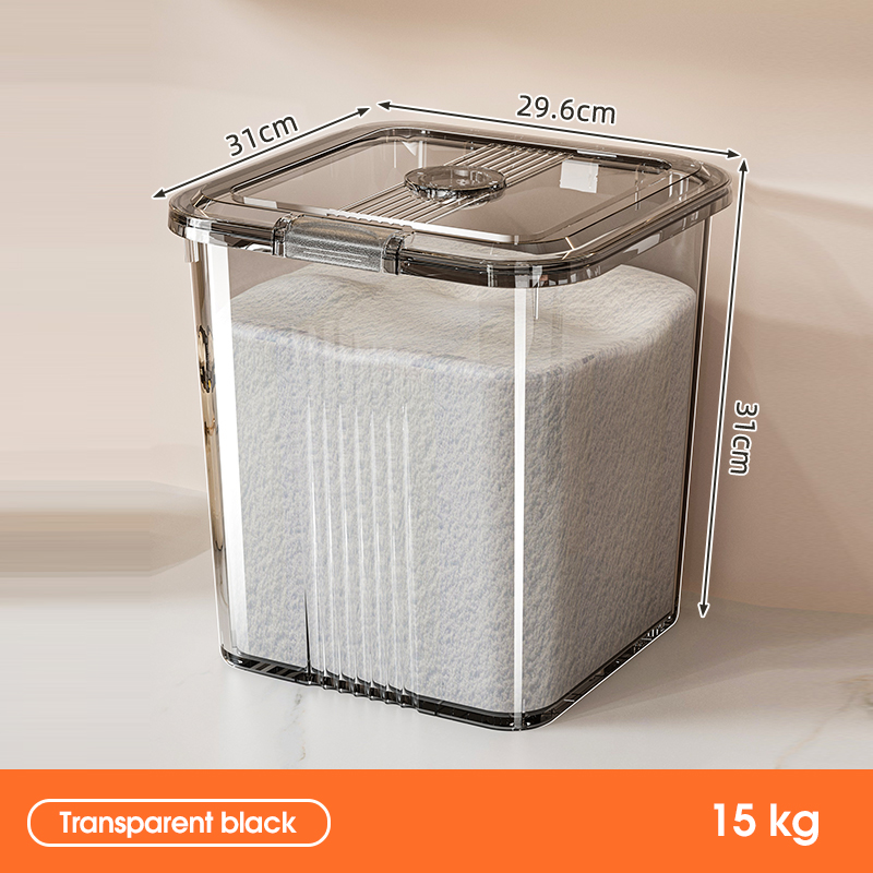 Black 15kg Rice Capacity