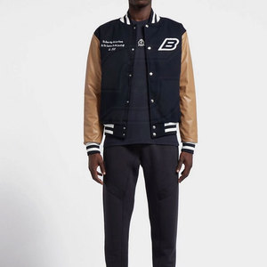 Veste d'hiver unisexe avec bouton imprimé logo col montant vêtements de sport pour hommes en toile tissu OEM Service vente en gros de vêtements pour hommes - Product Image 3