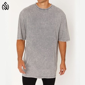 Acid Wash T-Shirt Hombres Oversized Heavyweight T-Shirt's New Arrivals Venta al por mayor Logotipo personalizado Heavy Weight T Shirt Casual Streetwear - Product Image 3