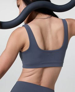 Sujetador deportivo cómodo transpirable de calidad superior para deportes al aire libre entrenamiento gimnasio activo Yoga ropa para correr estampado frontal medio - Product Image 2